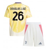 Juventus Douglas Luiz #26 Auswärts Trikotsatz Kinder 2024-25 Kurzarm (+ Kurze Hosen)